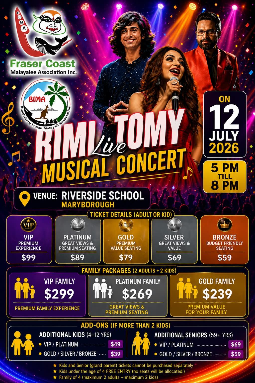 RIMI TOMY – LIVE MUSICAL CONCERT