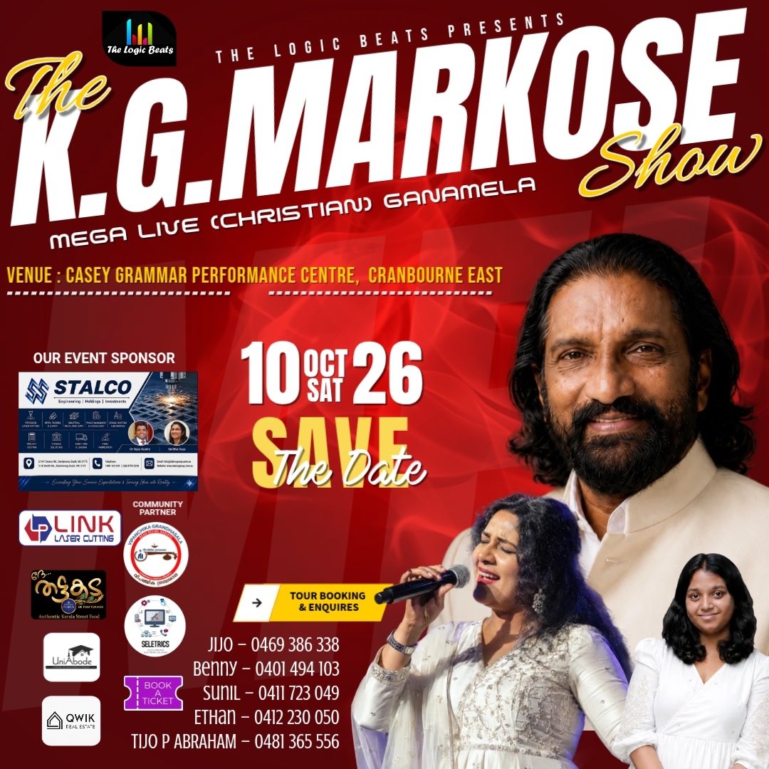 K G MARKOSE MELBOURNE SHOW
