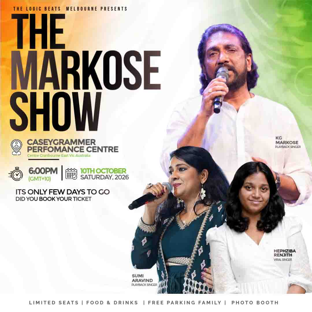 K G MARKOSE MELBOURNE SHOW